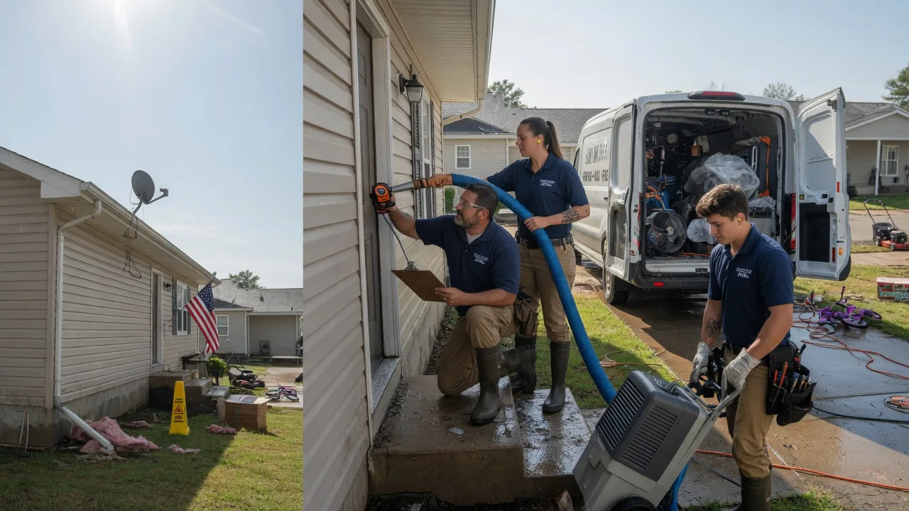 Ceiling Water Damage Restoration in Manitowoc, WI near me